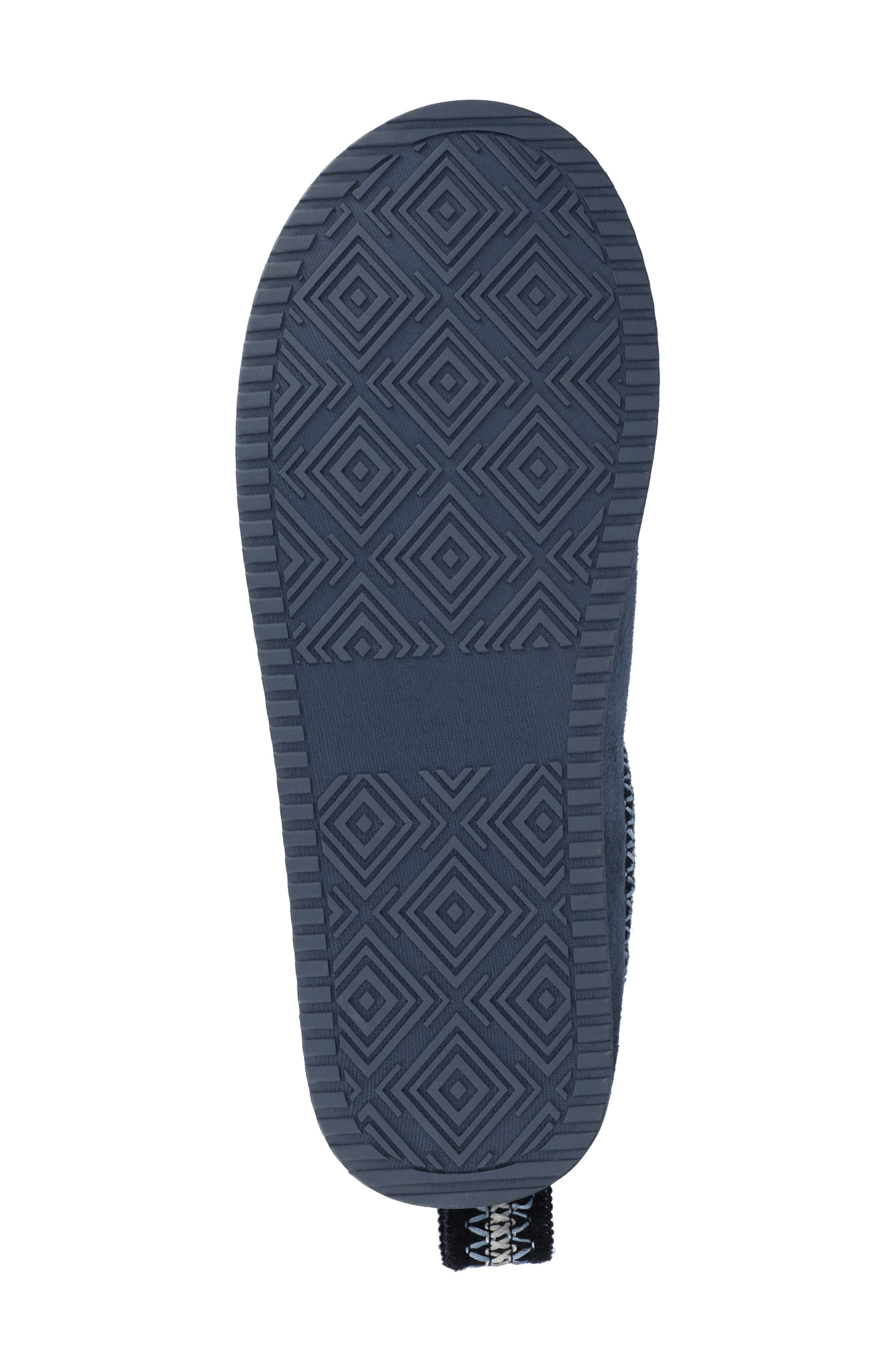 Journee Collection Connway Faux Shearling Lined Slipper, Alternate, color, Navy