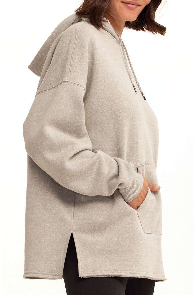 Missy Triblend Fleece Tunic, Alternate, color, LIGHT HEATHER GREY