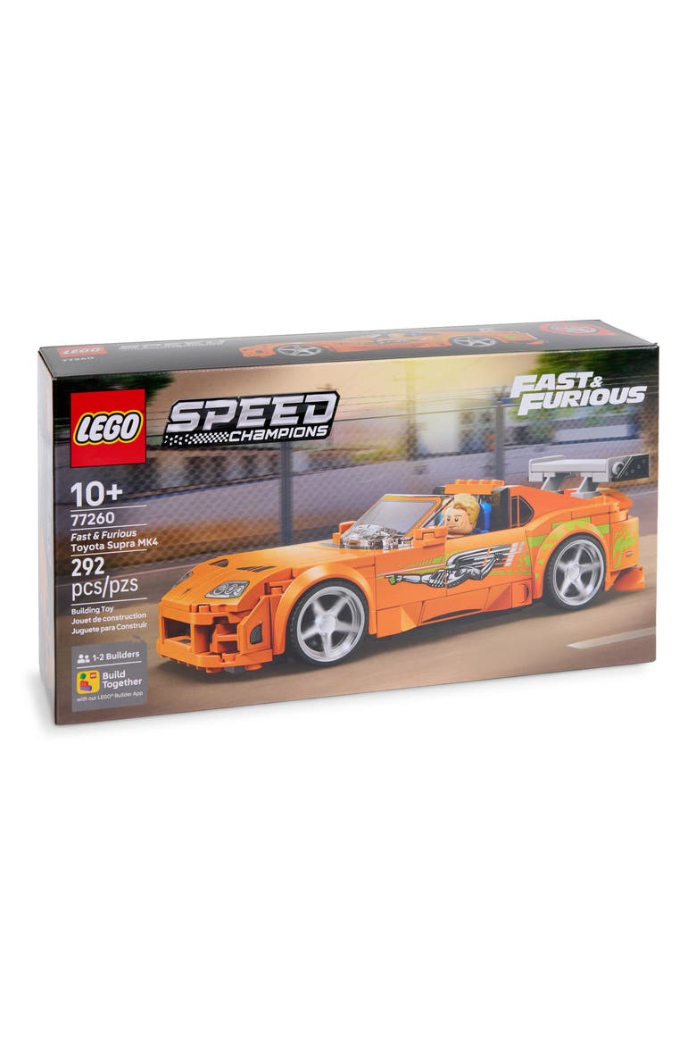 Kids' Speed Champions Fast and Furious Toyota Supra MK4 Building Set 77260, Main, color, MULTI