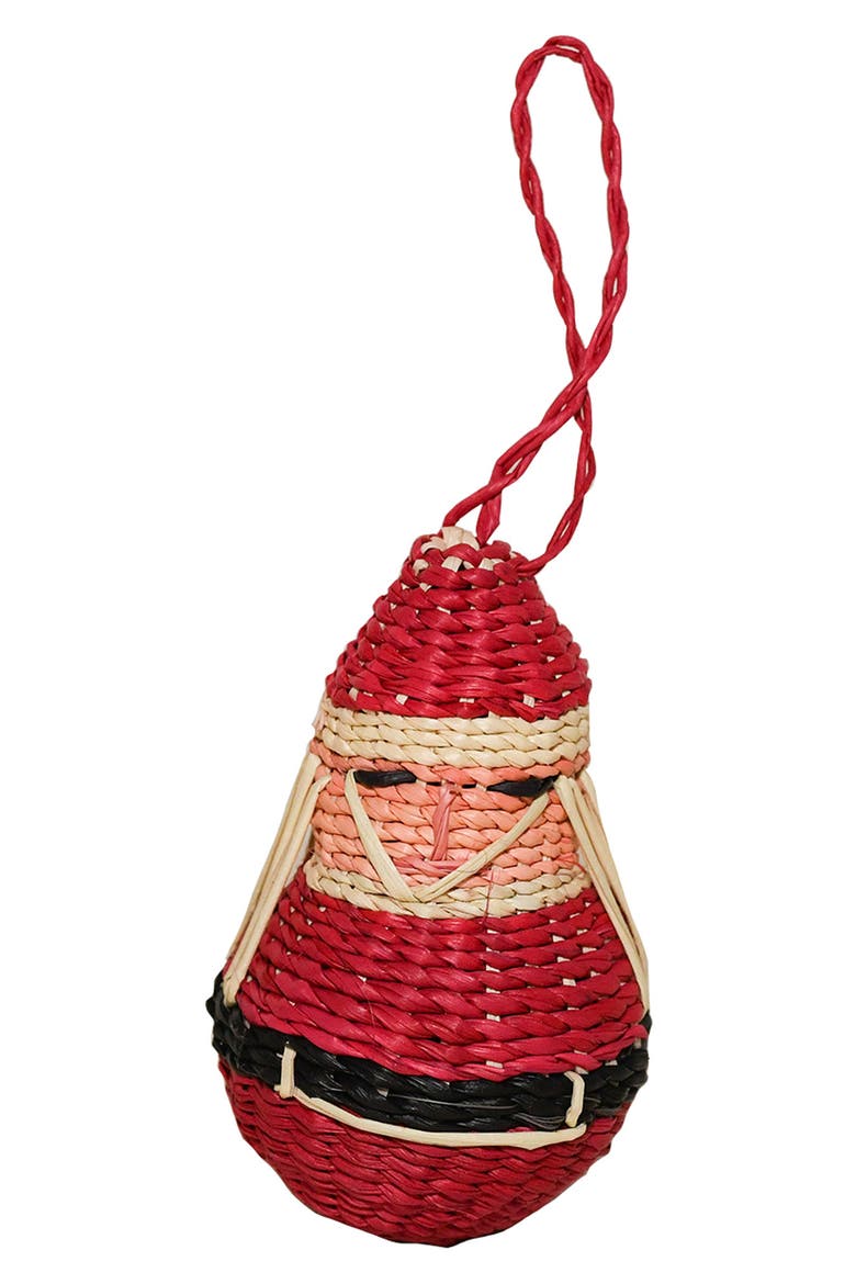 x Ames Jipi Santa Set of 5 Ornaments, Alternate, color, RED