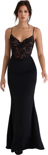 Cara Corset Illusion Lace Underwire Cocktail Dress