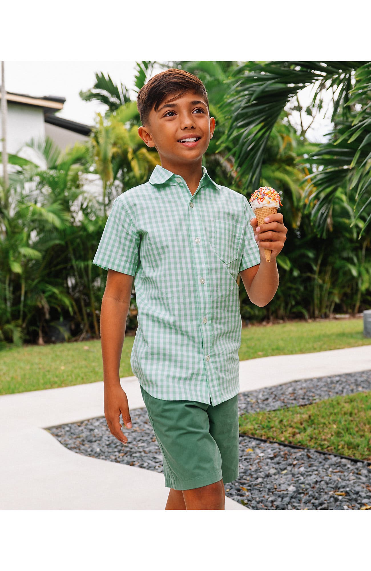 selected Mint Gingham