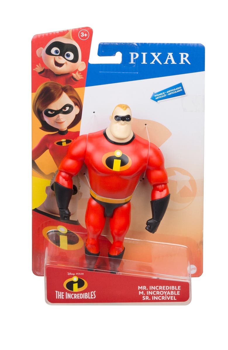 Mattel Disney Pixar The Incredibles Mr. Incredible Figurine, Main, color, 