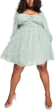 ASOS DESIGN Curve Fluffy Minidress