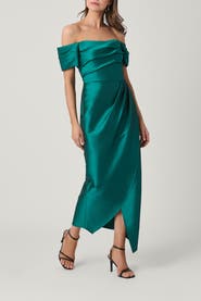 Shoshanna Satin Mikado Crowley Dress