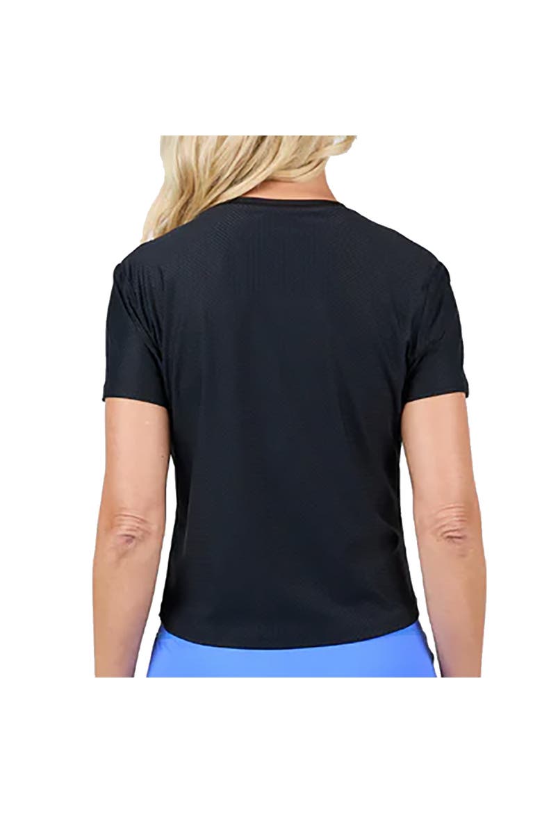 Staples Mesh Short Sleeve Womens Tennis Shirt, Alternate, color, Black