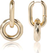 BCBG Gold Link Drop Earrings