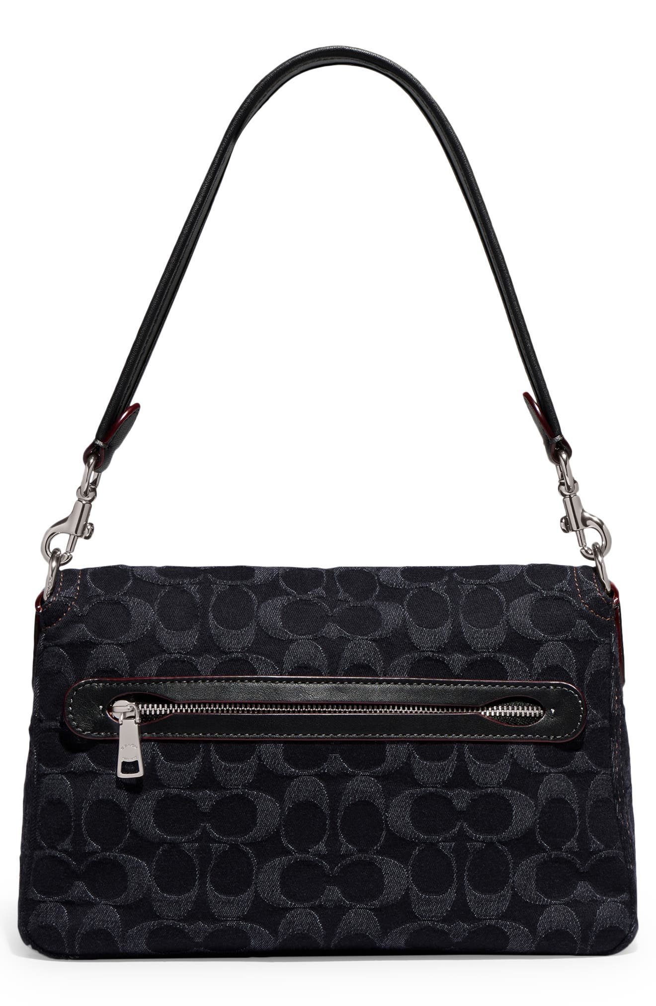 COACH Tabby Soft Signature Washed Denim Shoulder Bag, Alternate, color, 