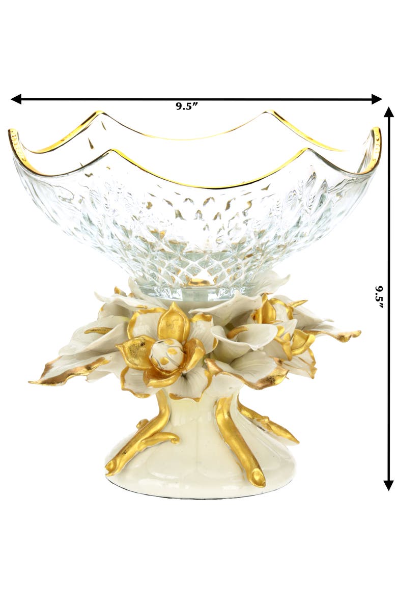Mark Roberts Scalloped Calla Lilly Bowl, Alternate, color, White