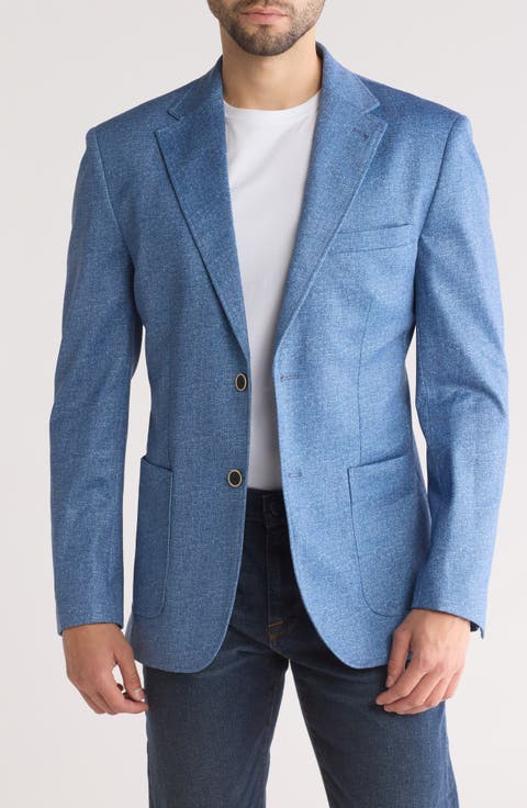 Slim Fit Knit Sport Coat (Regular & Big)