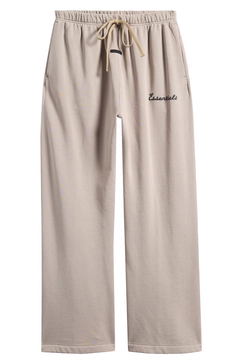 Classic Fit Training Logo Flare Leg Sweatpants, Alternate, color, CONCRETE/DARK CONCRETE HEATHER