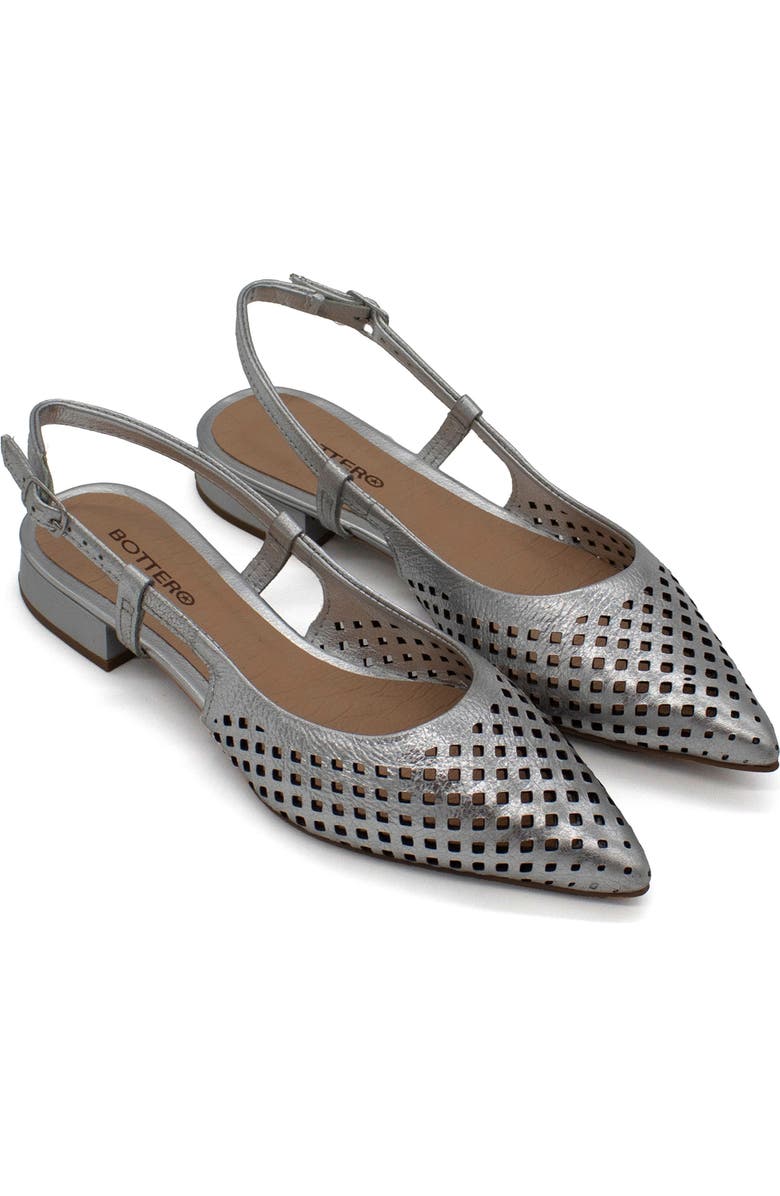Bottero Botalessandra Slingback Pointed Toe Pump, Main, color, Prata