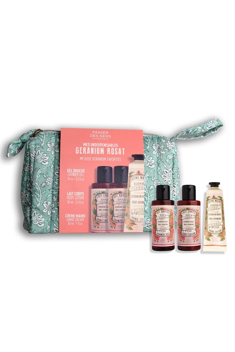 Rose Geranium Travel Set, Alternate, color, Green