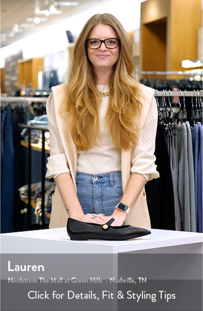 Gersende Mary Jane Pointed Toe Flat, sales video thumbnail