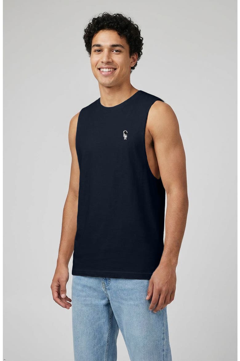 Astronaut Lightweight Jersey Tank, Alternate, color, Navy Blue