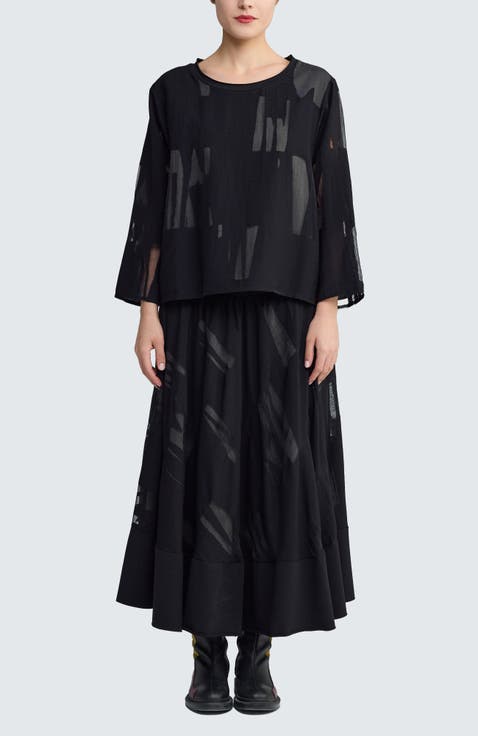 Calinda Jacquard Maxi Skirt