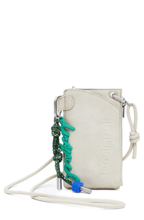 Faux Leather Crossbody Wallet