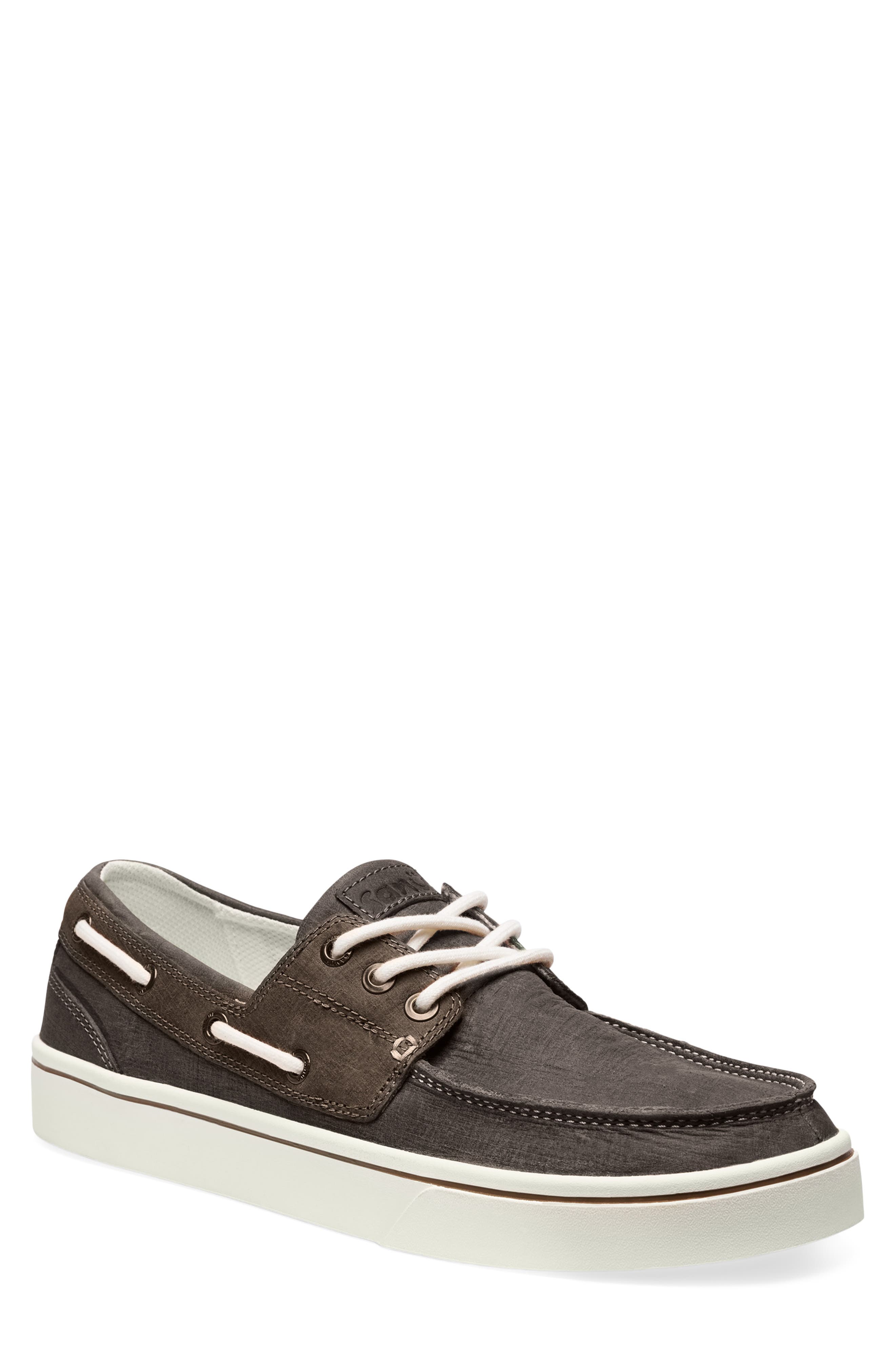 Hava Sneaker Sole Canvas Boat Shoe, Main, color, DEMITASSE