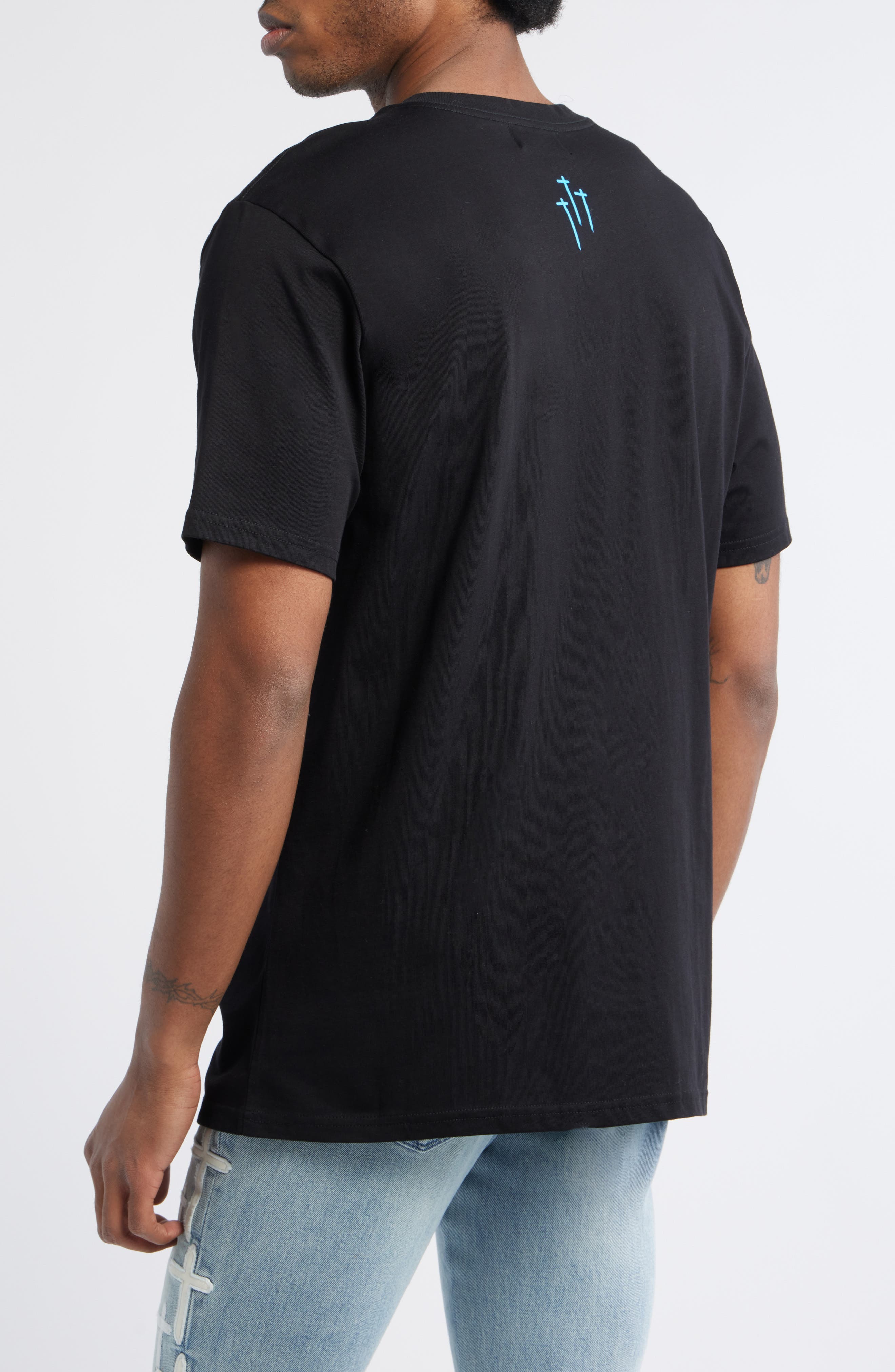 Liam Regular Fit Cotton Logo Graphic T-Shirt - image 2