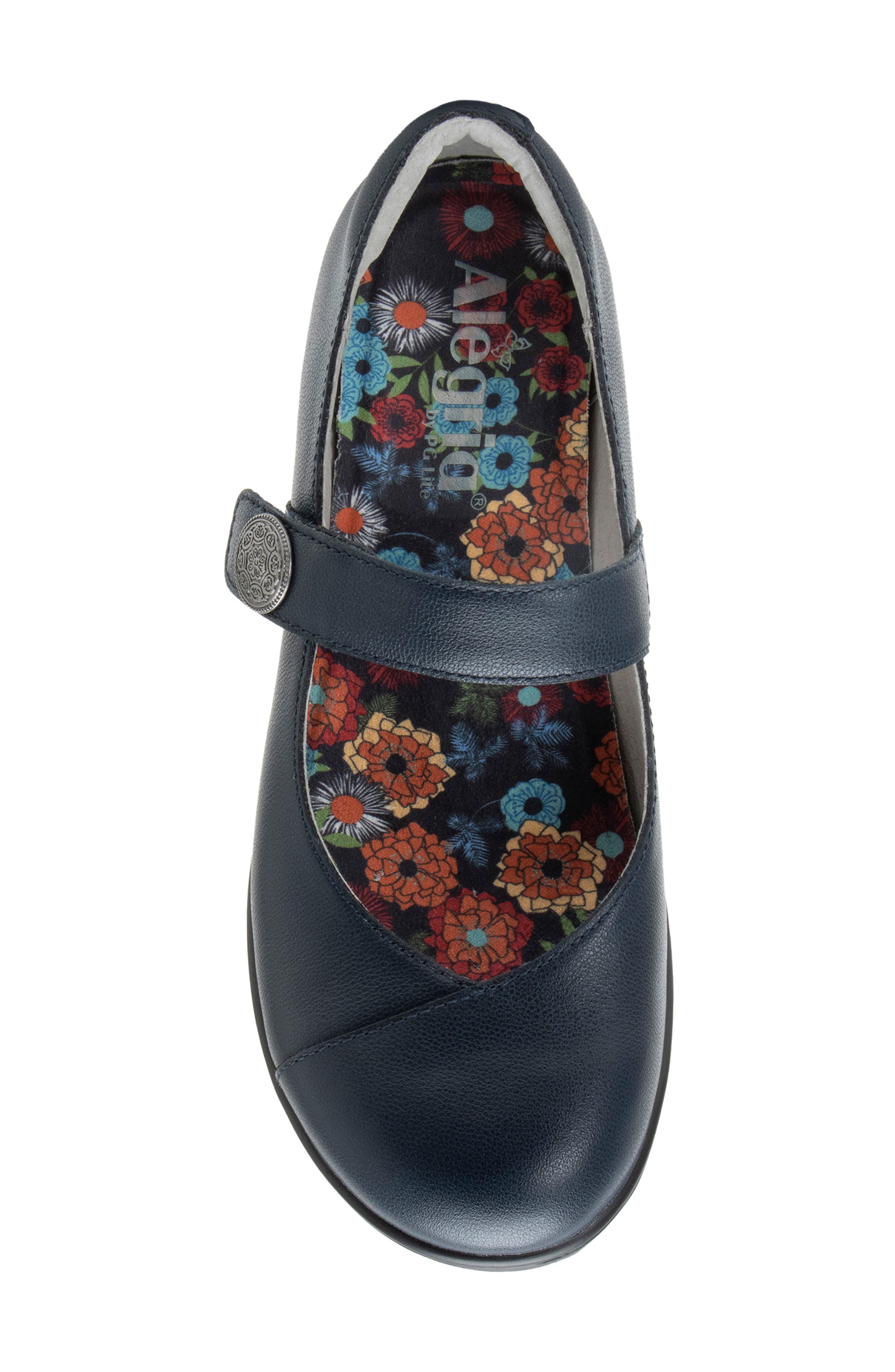 Sofi Mary Jane Wedge Heel Shoe, Alternate, color, NAVY GLOSS