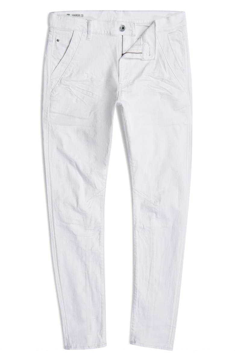 G-STAR Kairori 3D Slim Fit Jeans, Alternate, color, Paper White Gd