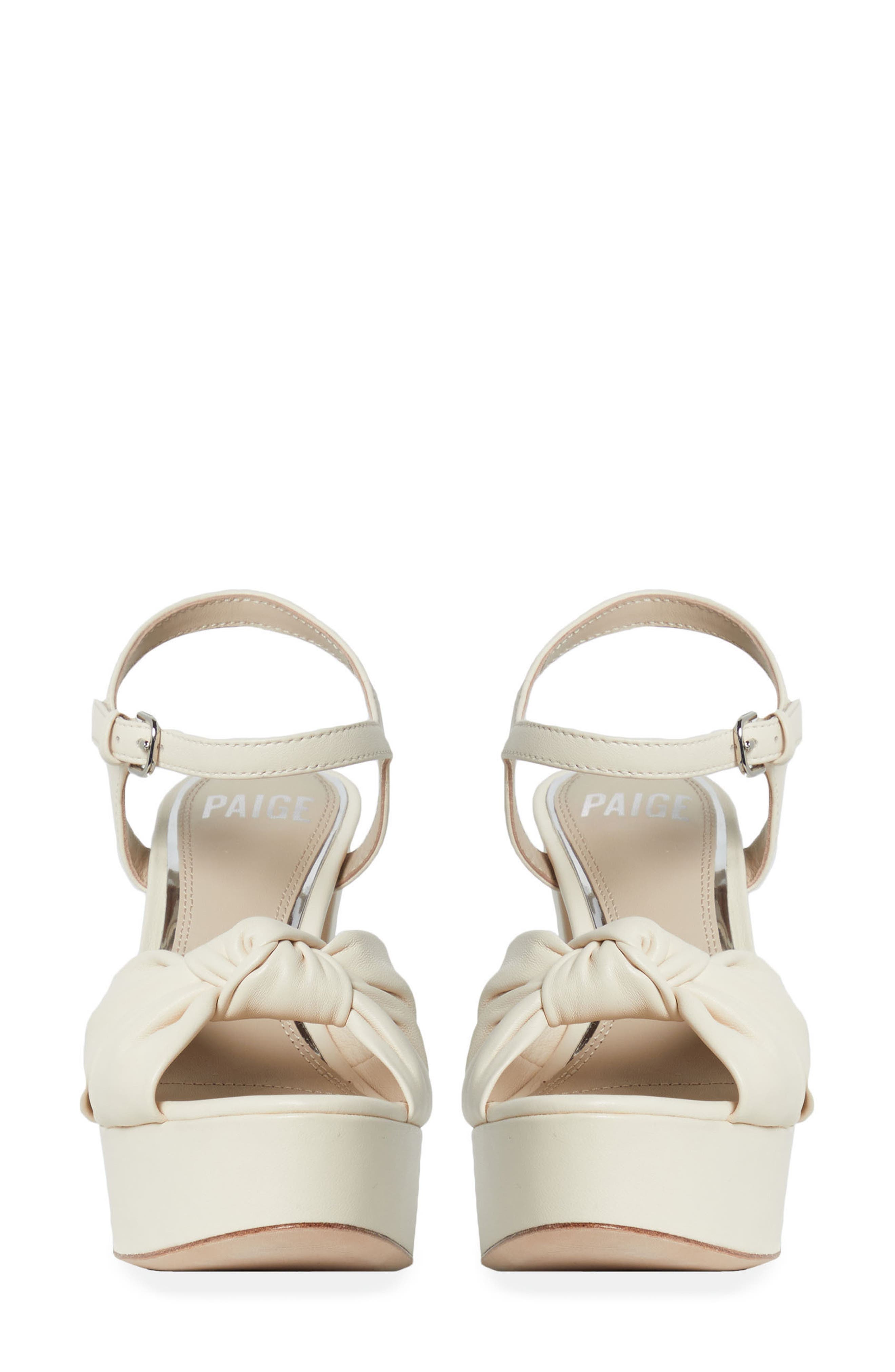PAIGE Colbie Platform Sandal, Alternate, color, Bone