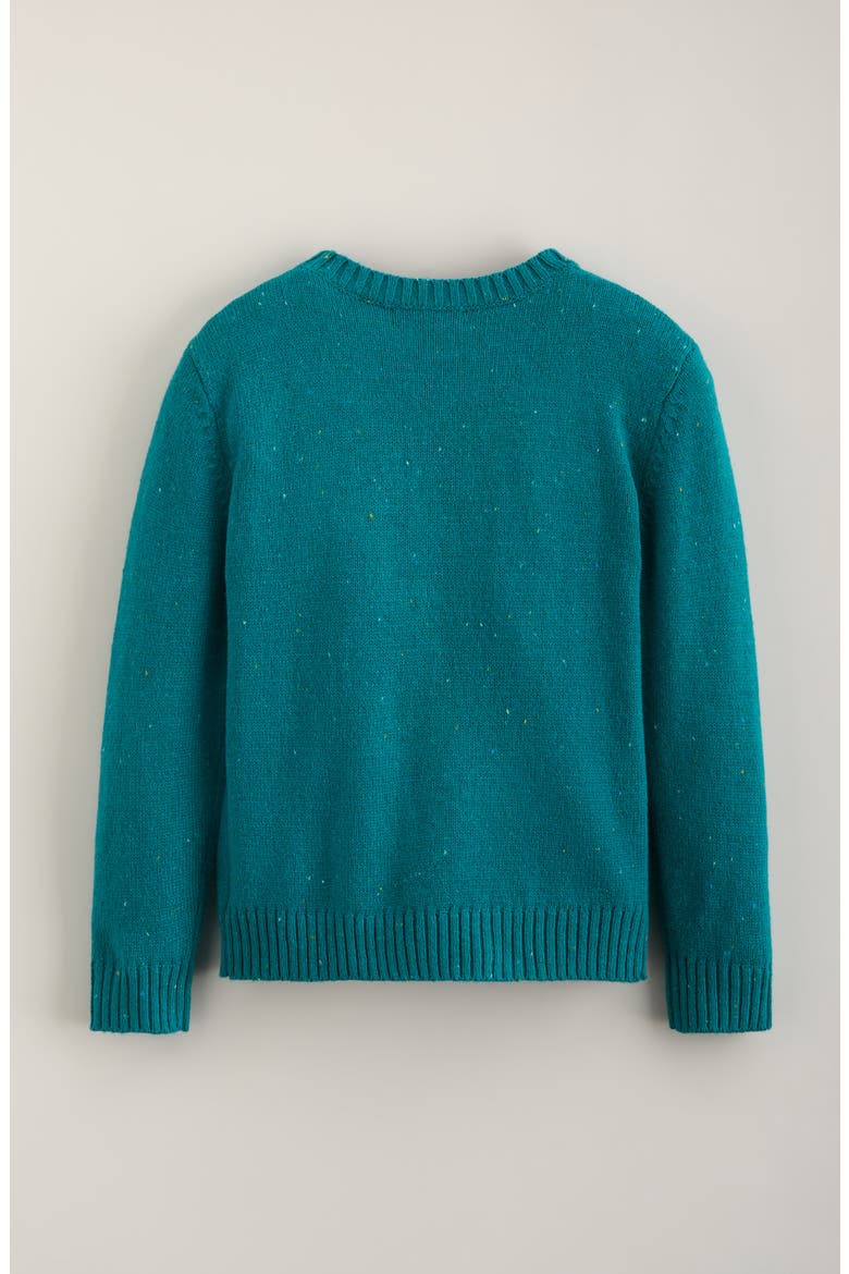 Kids' Intarsia Sweater, Alternate, color, GREEN ALPINE SKI REX