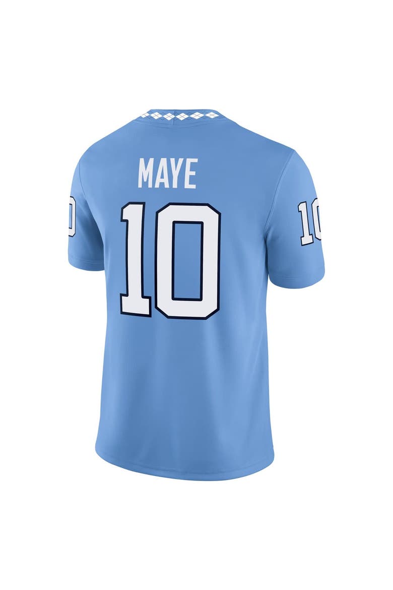 Men's Jordan Brand Drake Maye Light Blue North Carolina Tar Heels Home Game Jersey, Alternate, color, Light Blue