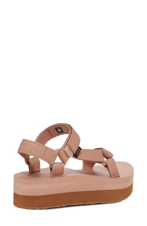 Shop Teva Universal Platform Sandal In Maple Sugar/lion