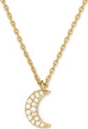 Kate Spade New York pavé moon pendant necklace