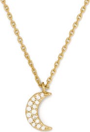 Kate Spade New York pavé moon pendant necklace