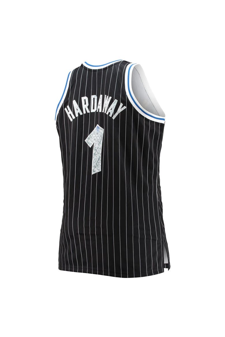 Men's Mitchell & Ness Penny Hardaway Black Orlando Magic Big & Tall 1994/95 NBA 75th Anniversary Diamond Swingman Jersey, Alternate, color, Black