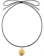 Monica Vinader Deia Pebble Locket Cord Necklace