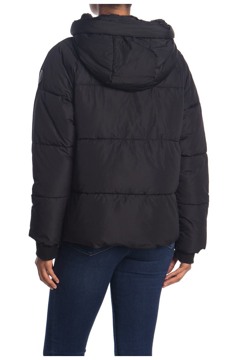 DKNY Short Puffer with Hood, Alternate, color,