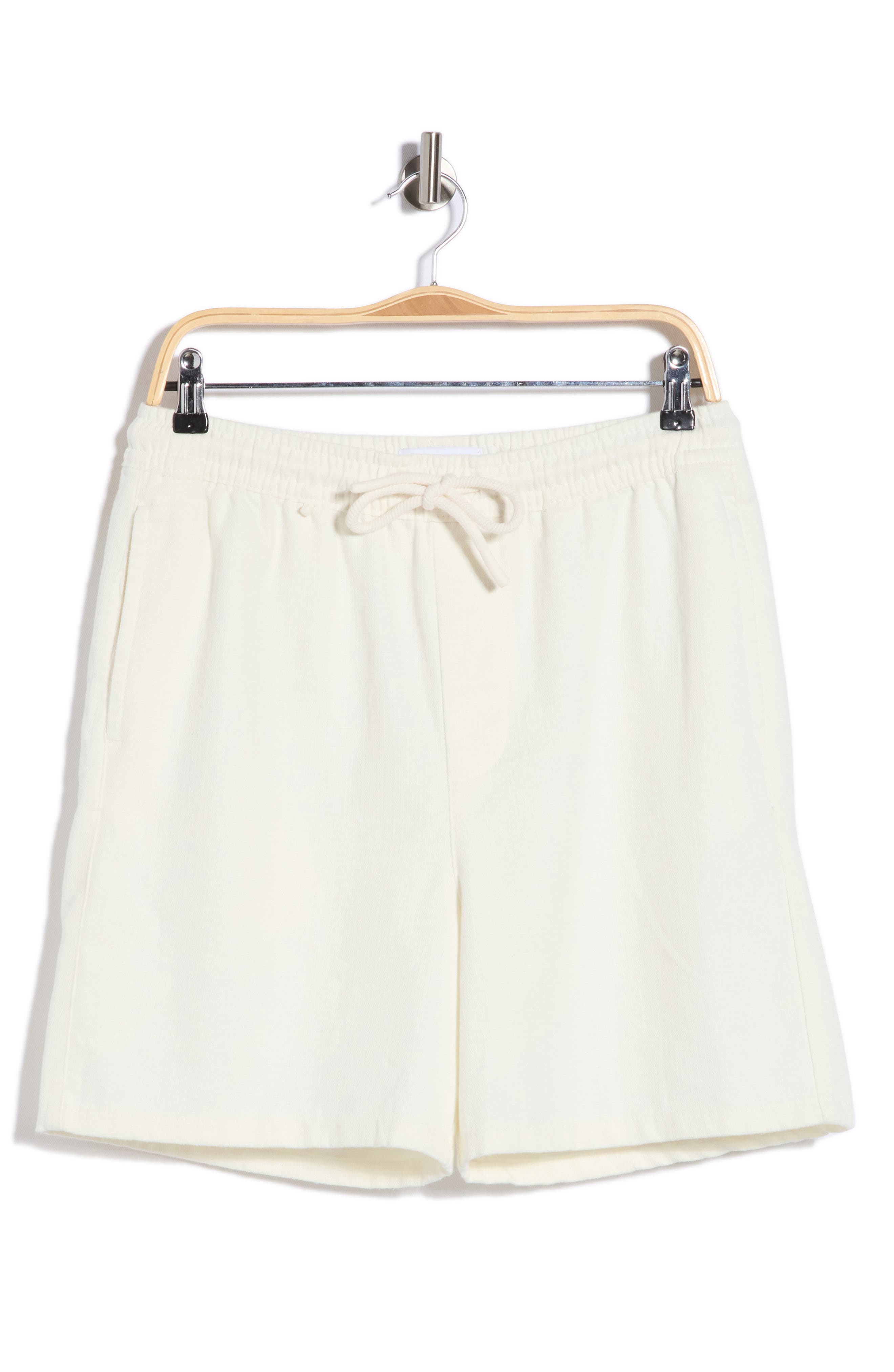 DENIM AND FLOWER Textured Drawstring Shorts
