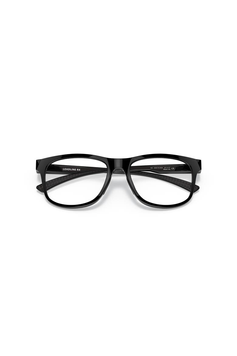 52mm Square optical glasses, Alternate, color, Black
