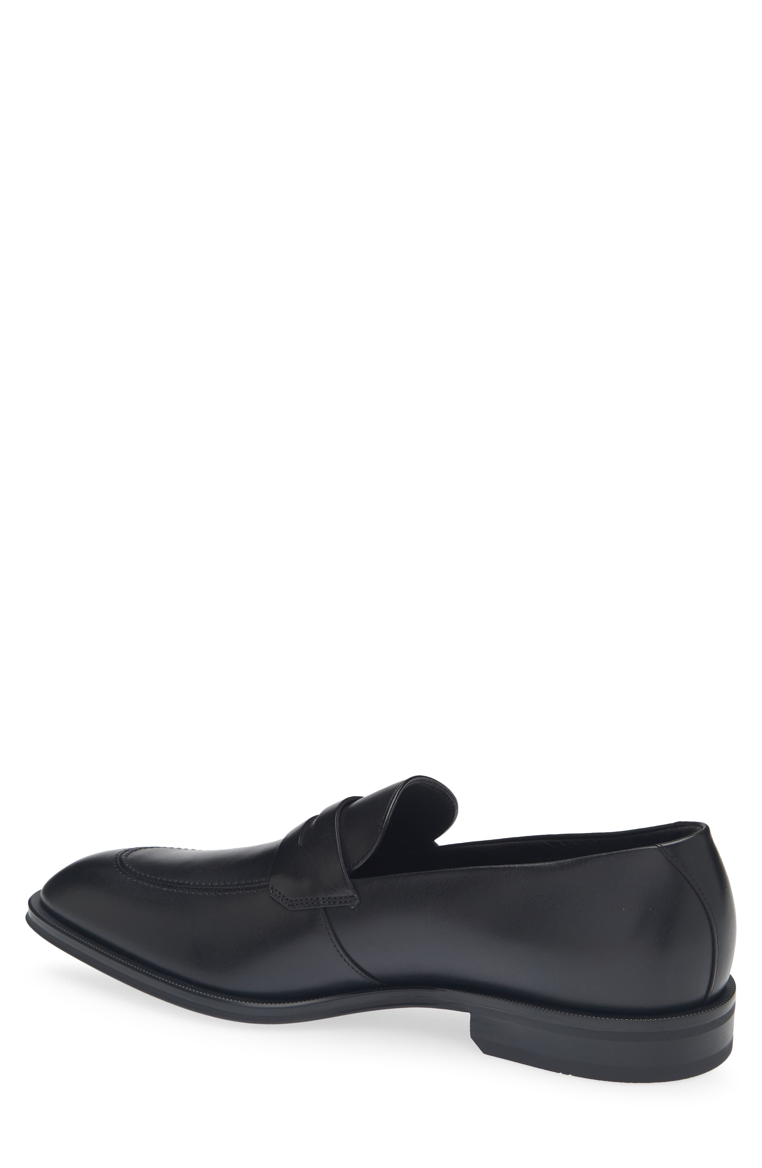 Teylor Penny Loafer, Alternate, color, BLACK