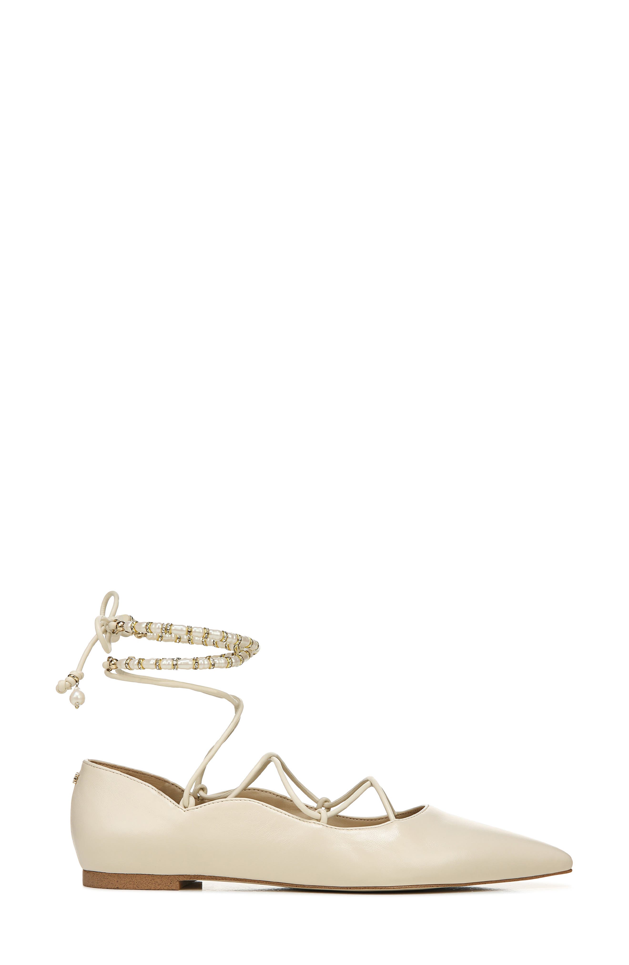 Winslet Ankle Strap Flat, Alternate, color, MODERN IVORY