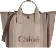 Chloé Carry Canvas Jacquard Tote