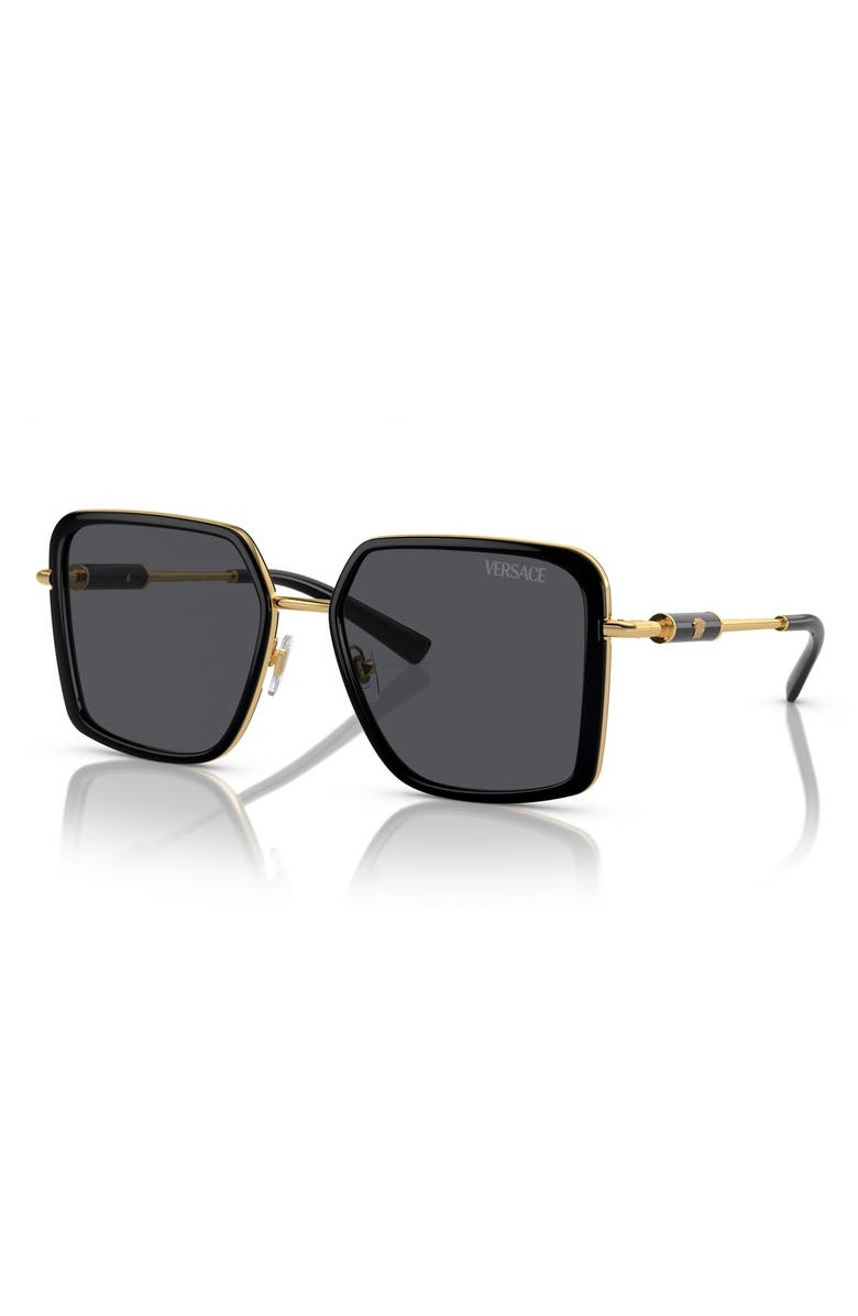 Versace 56mm Square Sunglasses, Alternate, color, 