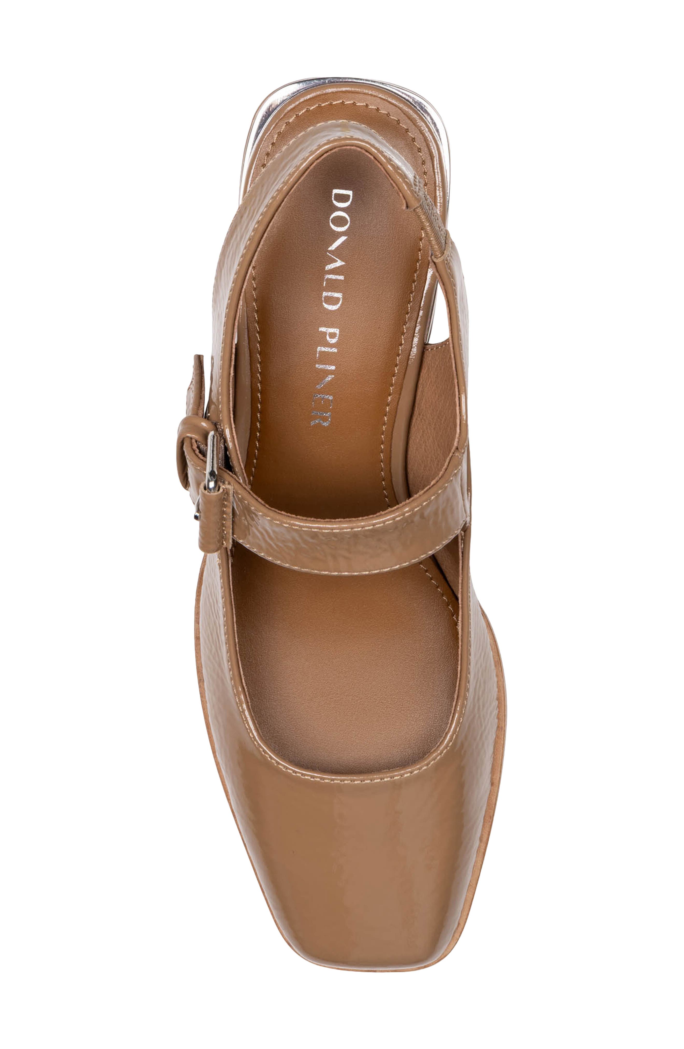 Audriana Patent Leather Mary Jane Slingback Pump, Alternate, color, TOBACCO