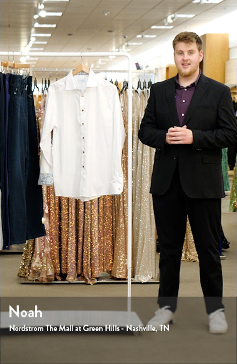 Slim Fit Cotton Twill Dress Shirt, sales video thumbnail