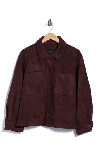 Faux Suede Crop Jacket