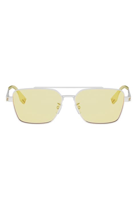 Sky 57mm Rectangular Sunglasses