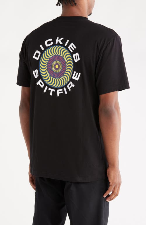 Dickies X Spitfire Cotton Graphic T-shirt In Black