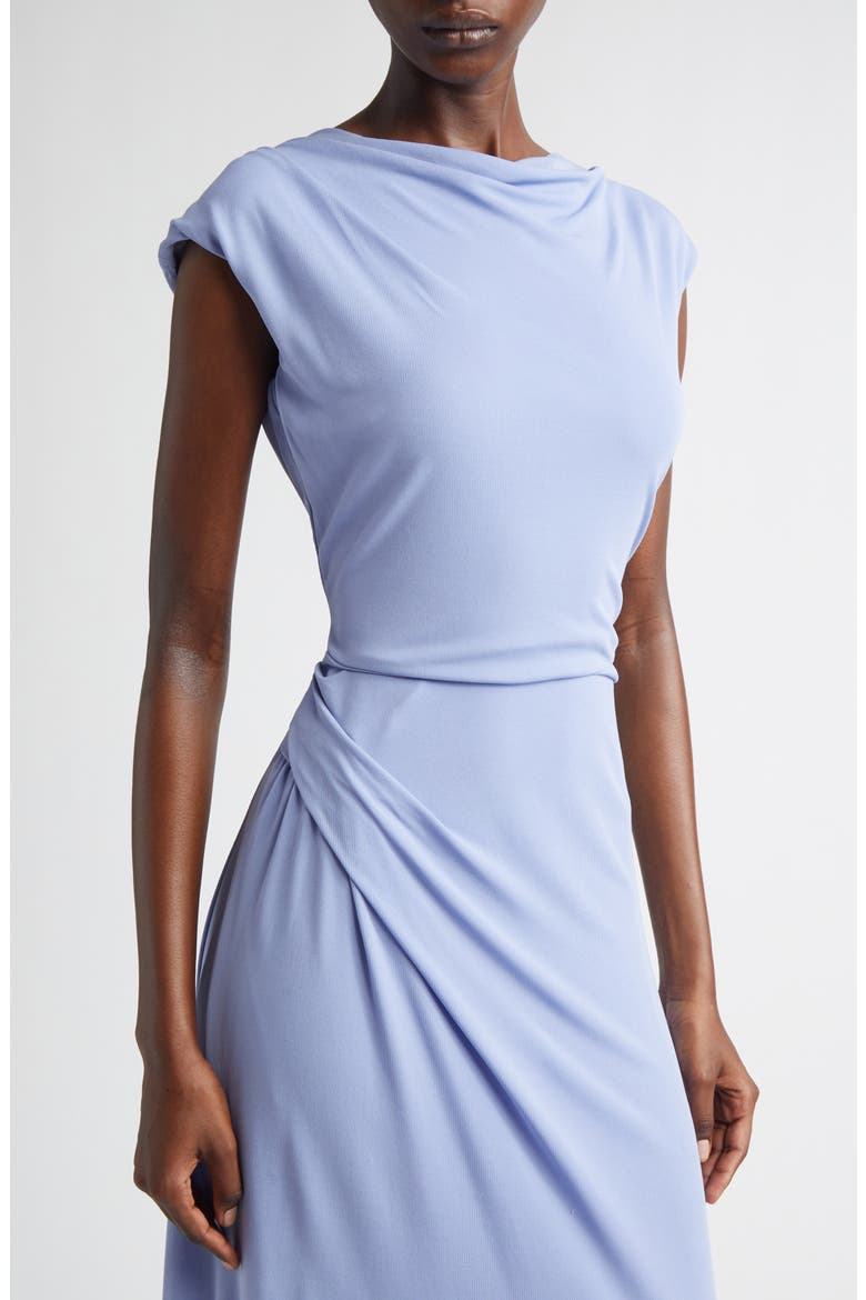 Draped Jersey Gown, Alternate, color, WISTERIA
