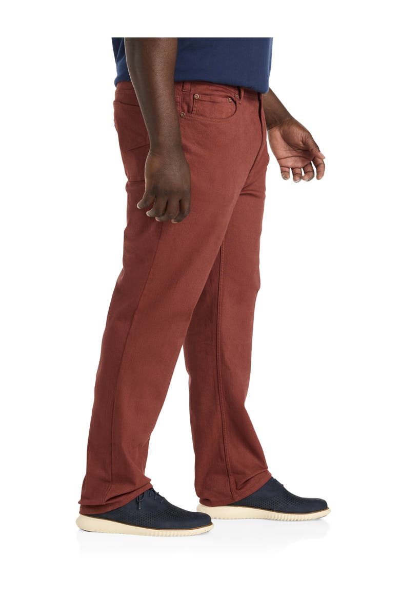 Athletic-Fit 5-Pocket Everyday Stretch Twill Pants, Alternate, color, FIRED BRICK
