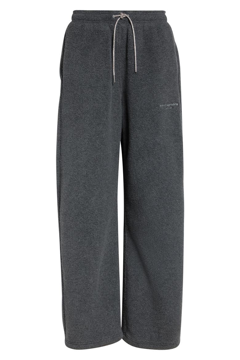 Fleece Track Pants, Alternate, color, DARK GREY MELANGE
