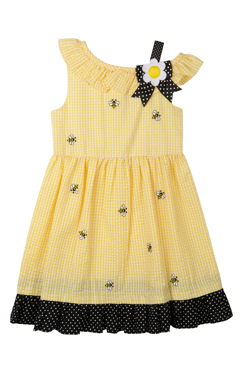 Rare Editions Kids' Bee Seersucker Dress, Main, color, 