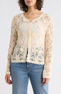 Forgotten Grace Open Stitch Button Cardigan